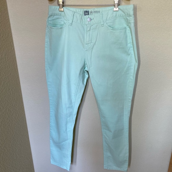 Mossimo Light Teal Skinny Jean - Picture 1 of 2